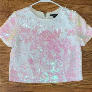 Sparkly small crop top